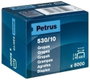 PETRUS Grapas 530/10 mm para clavadoras y grapadora 1530, caja de 5000 unidades