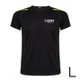 Roly Edm Camiseta Deportiva Negra Talla L Técnica Transpirable Poliéster 150g/m² Ideal para Deporte