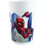Fun House Vajilla Spiderman FUN3524550064741 - Vaso, plato Ø22 cm y Ø16 cm, cubiertos, botella agua y caja aperitivos
