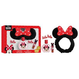Air-Val Set de Regalo Minnie con EDT 50 ml, Bálsamo, Bandana y Clips