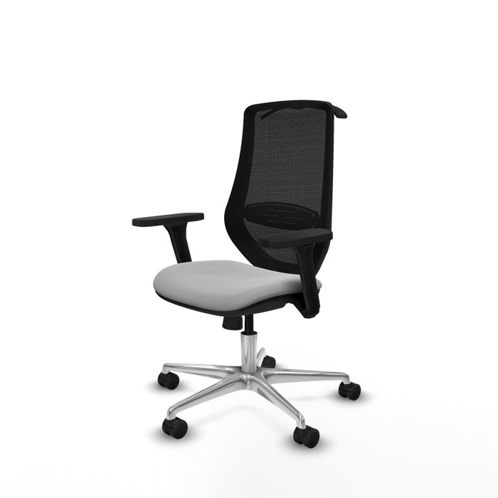 PIQUERAS Y CRESPO Silla de oficina Mardos con mecanismo Sincro, Gris claro y Negro PIQUERAS Y CRESPO Silla de oficina Mardos con mecanismo Sincro, Gris claro y Negro
