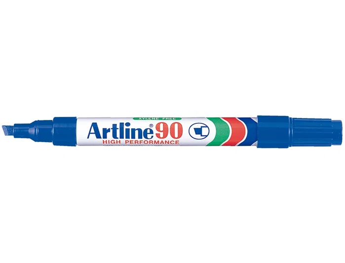 Artline Rotulador Permanente Azul Punta Biselada 5 mm para Papel, Metal y Cristal Artline Rotulador Permanente Azul Punta Biselada 5 mm para Papel, Metal y Cristal