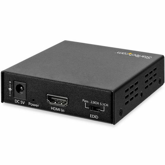 StarTech Extractor de audio HDMI 4K 60Hz HD202A con salida Toslink y RCA