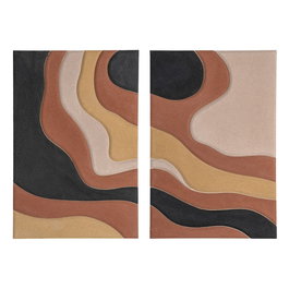 Cuadro Abstracto 2/M Dm Decoración 80 X 5,50 X 120 cm (Set de 2)