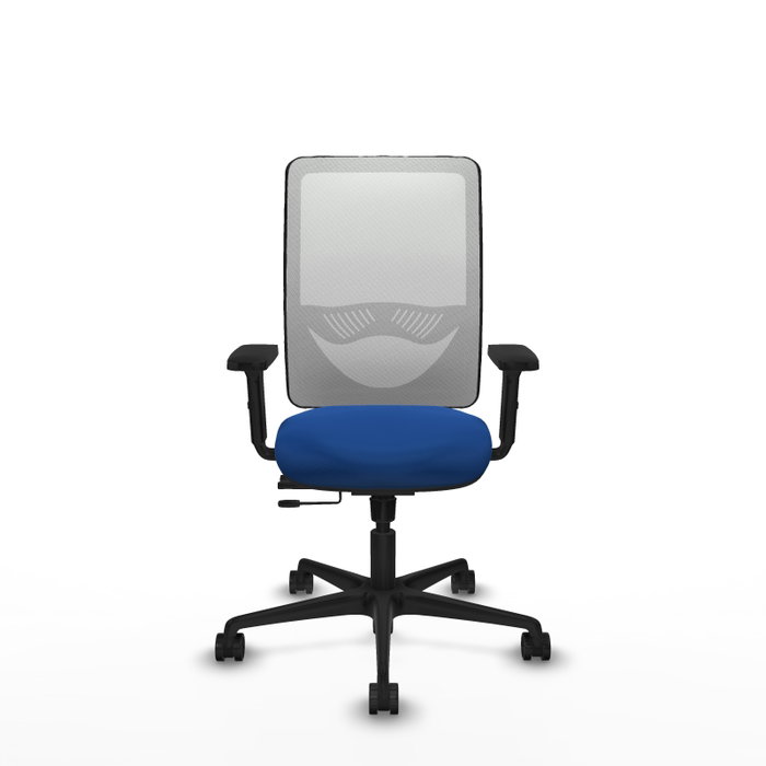 PIQUERAS Y CRESPO Silla de oficina Zulema con mecanismo Sincro/Traslack, Azul y Blanco PIQUERAS Y CRESPO Silla de oficina Zulema con mecanismo Sincro/Traslack, Azul y Blanco