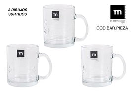 La Mediterranea Taza Megan 350Ml 3 Dibujos Surtidos Md (36 Unidades)