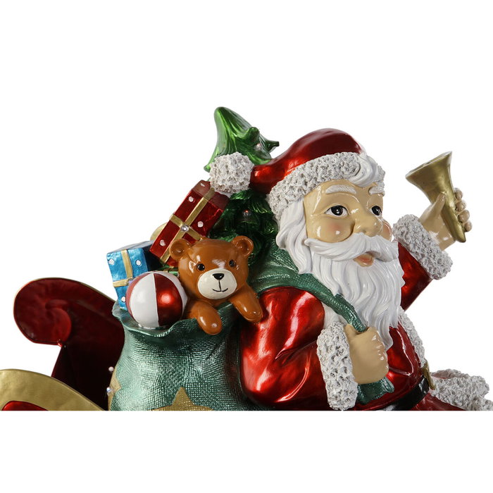 DKD Home Decor Trineo de Papá Noel con LED Rojo y Multicolor DKD Home Decor Trineo de Papá Noel con LED Rojo y Multicolor