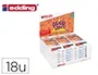 Edding Rotulador 1200 Punta Fibra, Expositor con 18 Cajas de 6 Colores Surtidos