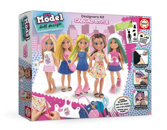 Educa My Model Muñeca de Diseño Casual con Accesorios