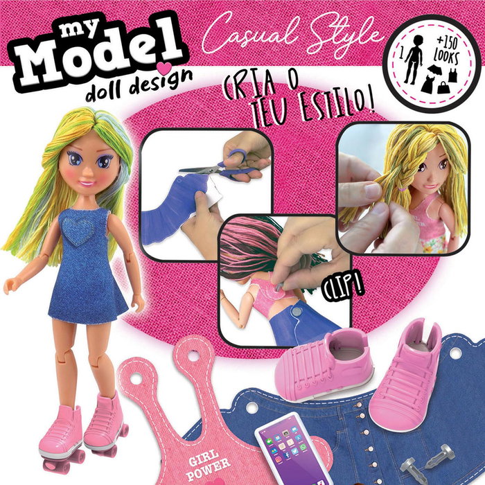 Educa My Model Muñeca de Diseño Casual con Accesorios