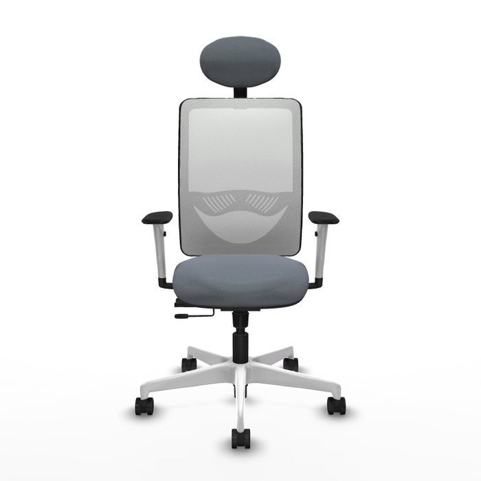 PIQUERAS Y CRESPO Silla de oficina Zulema Gris y Blanca PIQUERAS Y CRESPO Silla de oficina Zulema Gris y Blanca