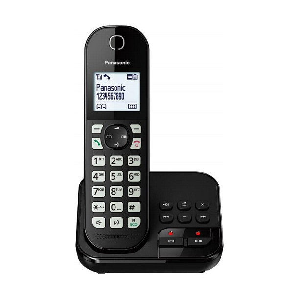 Panasonic KX-TGC462GB Teléfono Inalámbrico con Contestador Negro