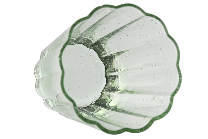 DKD Home Decor Set de 6 Vasos de Cristal Bubbles Garbo Verde 280ml DKD Home Decor Set de 6 Vasos de Cristal Bubbles Garbo Verde 280ml