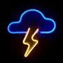 Muitomas Lámpara de Pared Neon Nube Modelo NEONWCLOUD, Blanco, Diseño de Nube con Luz de Neón no Reemplazable, 230x295 mm para Decoración de Interiores
