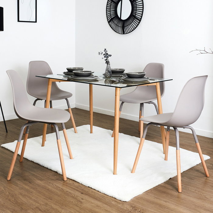 Home Deco Factory Silla Phenix Taupé Home Deco Factory Silla Phenix Taupé