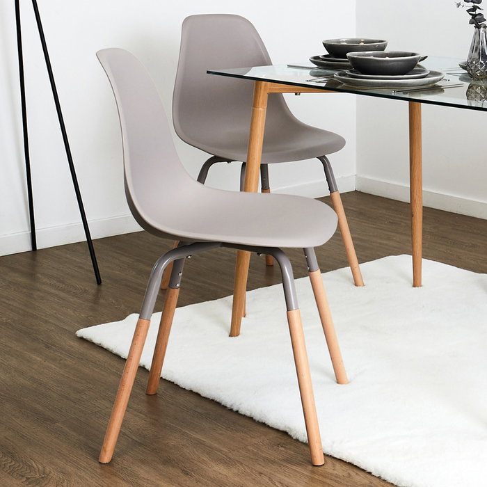 Home Deco Factory Silla Phenix Taupé Home Deco Factory Silla Phenix Taupé