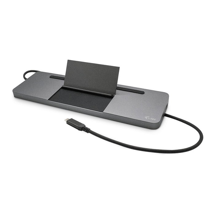 I-tec Metal C31FLATPRO100 Docking Station 4K con Cargador 100W Gris