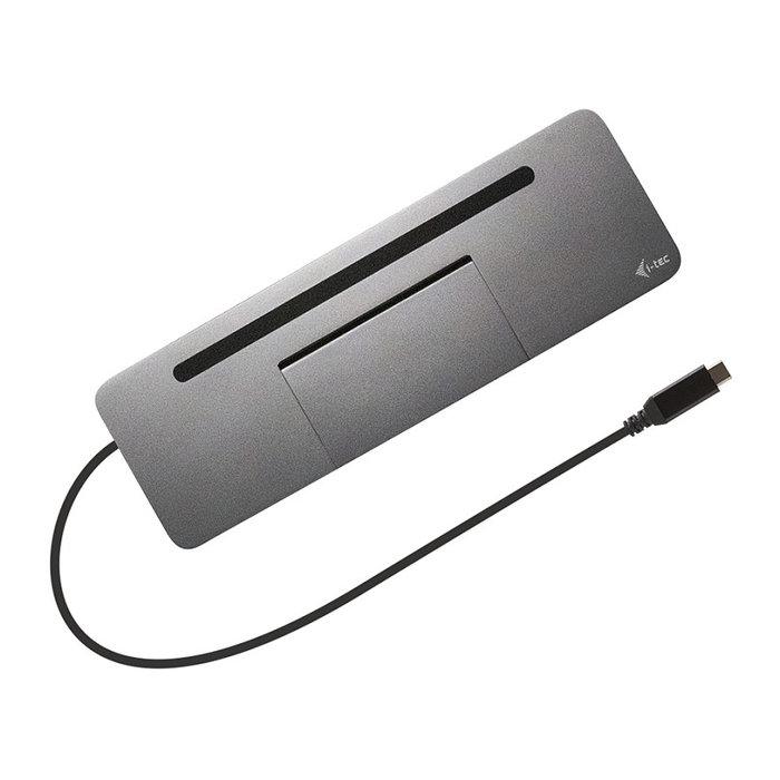 I-tec Metal C31FLATPRO100 Docking Station 4K con Cargador 100W Gris