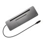 I-tec Metal C31FLATPRO100 Docking Station 4K con Cargador 100W Gris