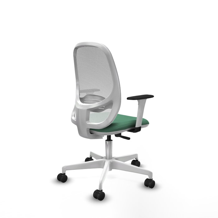 PIQUERAS Y CRESPO Silla de oficina Cilanco Verde esmeralda y Blanco