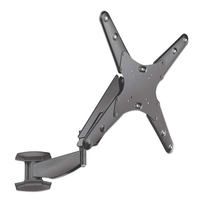 MANHATTAN Soporte de TV de pared con pistón a gas y articulación esférica, para pantallas de 21"-60" (53,3-152,4 cm) y hasta 30 kg, Negro