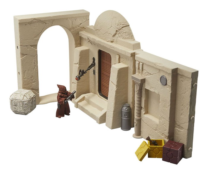 Star Wars Episode IV Vintage Collection Set de Juego Streets of Mos Eisley con Figura Jawa
