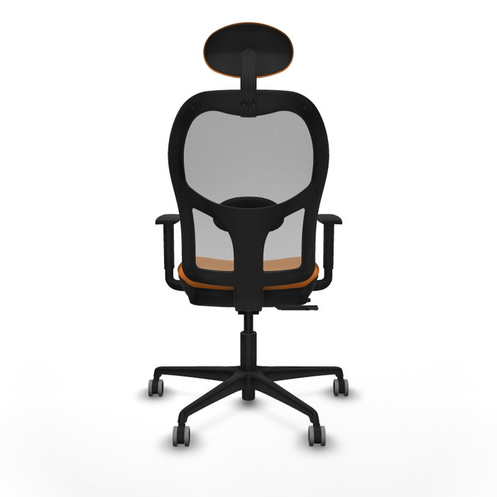 PIQUERAS Y CRESPO Silla de oficina Jorquera Naranja y Gris con mecanismo Sincro/Traslack