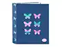 Carpeta de anillas BlackFit8 Mariposas Multicolor A4 27 x 33 x 6 cm