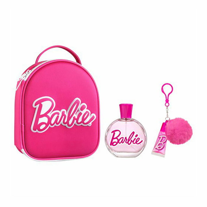 Mattel Neceser Barbie con colonia 100 ml, brillo de labios y llavero Mattel Neceser Barbie con colonia 100 ml, brillo de labios y llavero
