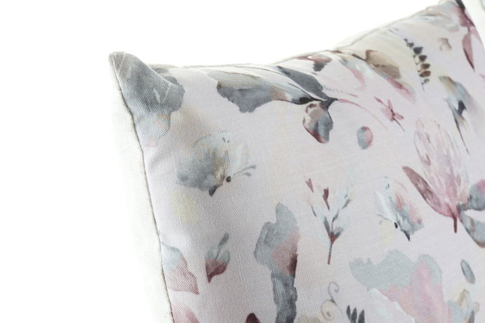 DKD Home Decor Cojín de Poliéster Flores Multicolor Surtido de 2