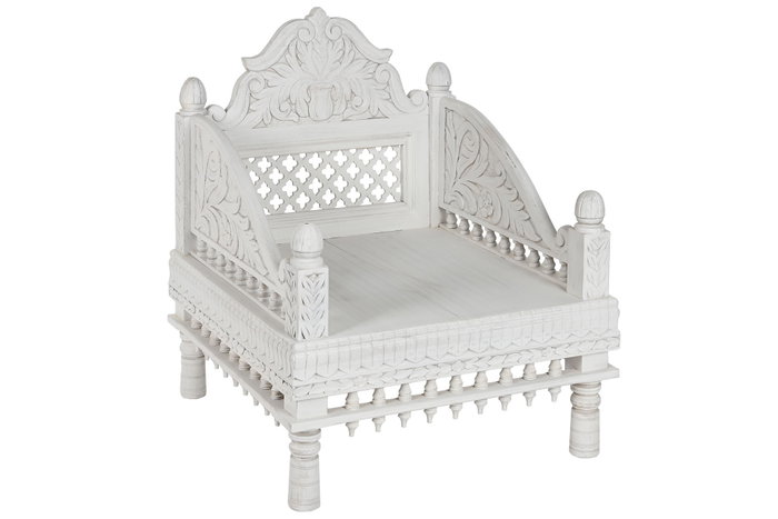 DKD Home Decor Sillón 77 x 90 x 73 cm Mango Poliéster