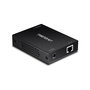 TRENDnet TPE-117GI Inyector Ultra PoE+ Gigabit, 60W, IEEE 802.3bt, 10/100/1000 Mbps, Negro