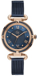 GC Reloj Y58008L7MF con correa azul y caja rosa