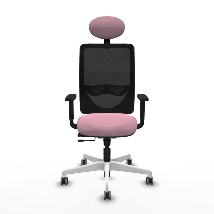 PIQUERAS Y CRESPO Silla de Oficina Zulema Rosa y Negro con Mecanismo Sincro/Traslack PIQUERAS Y CRESPO Silla de Oficina Zulema Rosa y Negro con Mecanismo Sincro/Traslack