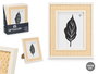 Giftdecor Portafotos Natural Cuerda Madera MDF y Vidrio Blanco y Natural 15 x 20 cm (Set de 12)