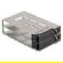 DeLOCK Bandeja para 2 SSD U.2 NVMe de 2.5" en marco de 5.25", Slim Bay, Negro, Micro SAS/SATA, Metal, Incluye Tornillos