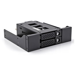 DeLOCK Slim Bay Wechselrahmen para 2 x 2.5″ U.2 NVMe SSD con marco de 5.25″