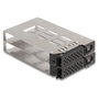 DeLOCK Slim Bay Wechselrahmen para 2 x 2.5″ U.2 NVMe SSD con marco de 5.25″