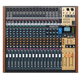 TASCAM Model-24 Consola Mezcladora Analógica, Grabador Multipistas e Interfaz de Audio USB 24 Canales