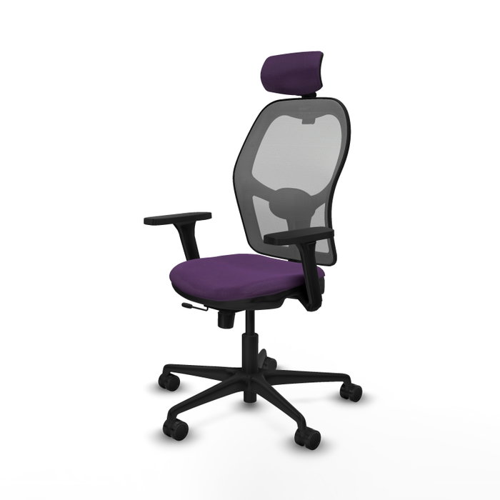 PIQUERAS Y CRESPO Silla de oficina Jorquera con mecanismo Sincro/Traslack, Morado y Gris PIQUERAS Y CRESPO Silla de oficina Jorquera con mecanismo Sincro/Traslack, Morado y Gris