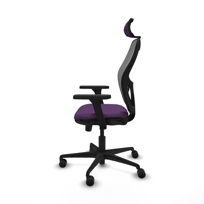 PIQUERAS Y CRESPO Silla de oficina Jorquera con mecanismo Sincro/Traslack, Morado y Gris PIQUERAS Y CRESPO Silla de oficina Jorquera con mecanismo Sincro/Traslack, Morado y Gris