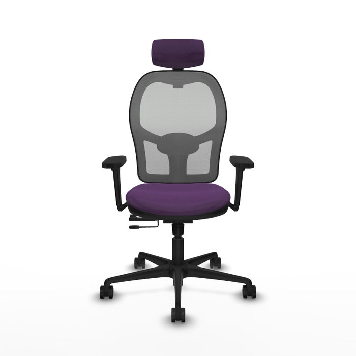 PIQUERAS Y CRESPO Silla de oficina Jorquera con mecanismo Sincro/Traslack, Morado y Gris PIQUERAS Y CRESPO Silla de oficina Jorquera con mecanismo Sincro/Traslack, Morado y Gris