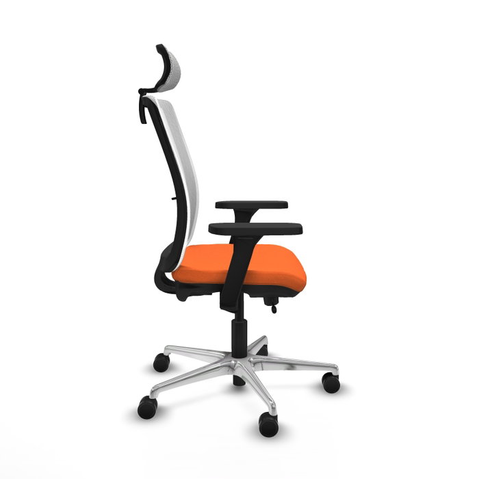 PIQUERAS Y CRESPO Silla de oficina Haches Naranja y Blanco PIQUERAS Y CRESPO Silla de oficina Haches Naranja y Blanco