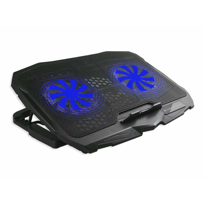 Conceptronic THANA07B Base de refrigeración para portátiles de hasta 17 pulg. con 2 ventiladores e iluminación azul Conceptronic THANA07B Base de refrigeración para portátiles de hasta 17 pulg. con 2 ventiladores e iluminación azul