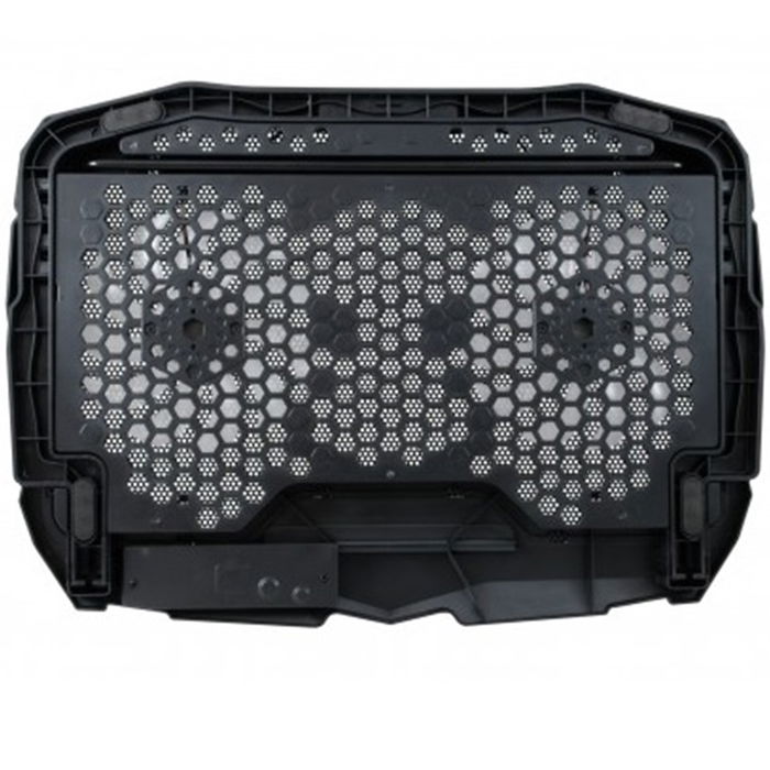 Conceptronic Thana07B Base Refrigeración para Portátil con 2 Ventiladores de 125mm, Luz LED Azul, Soporte para hasta 17 Pulgadas