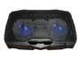 Conceptronic THANA07B Base de Refrigeración para Laptop 43.2 cm (17") con 2 Ventiladores USB, Iluminación LED Azul, Ergonómica, Negro