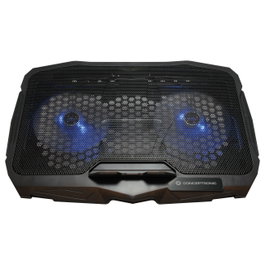Conceptronic Base refrigerante ergonómica con 2 ventiladores para portátil de 17"