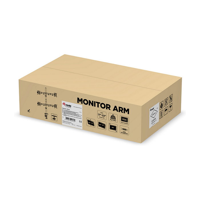 EQUIP Soporte de escritorio articulado para cuatro monitores 17-32 pulgadas EQUIP Soporte de escritorio articulado para cuatro monitores 17-32 pulgadas