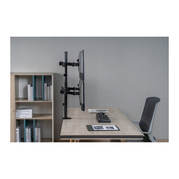 EQUIP Soporte de Monitor Giratorio 360° para Pantallas VESA de 17" a 32" (hasta 9 kg), Negro EQUIP Soporte de Monitor Giratorio 360° para Pantallas VESA de 17" a 32" (hasta 9 kg), Negro
