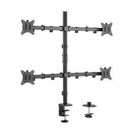 EQUIP Soporte de Monitor Giratorio 360° para Pantallas VESA de 17" a 32" (hasta 9 kg), Negro